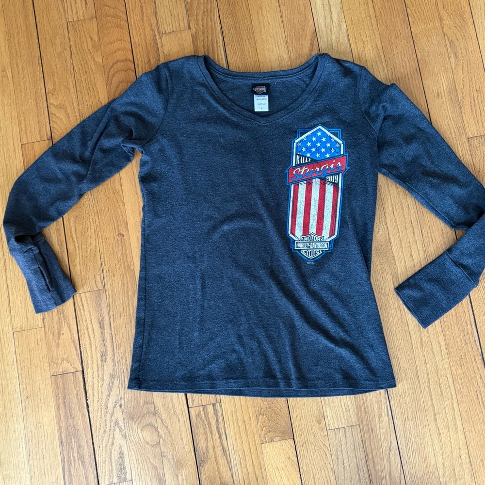 Harley Davidson Sturgis 2019 Long Sleeve V Neck